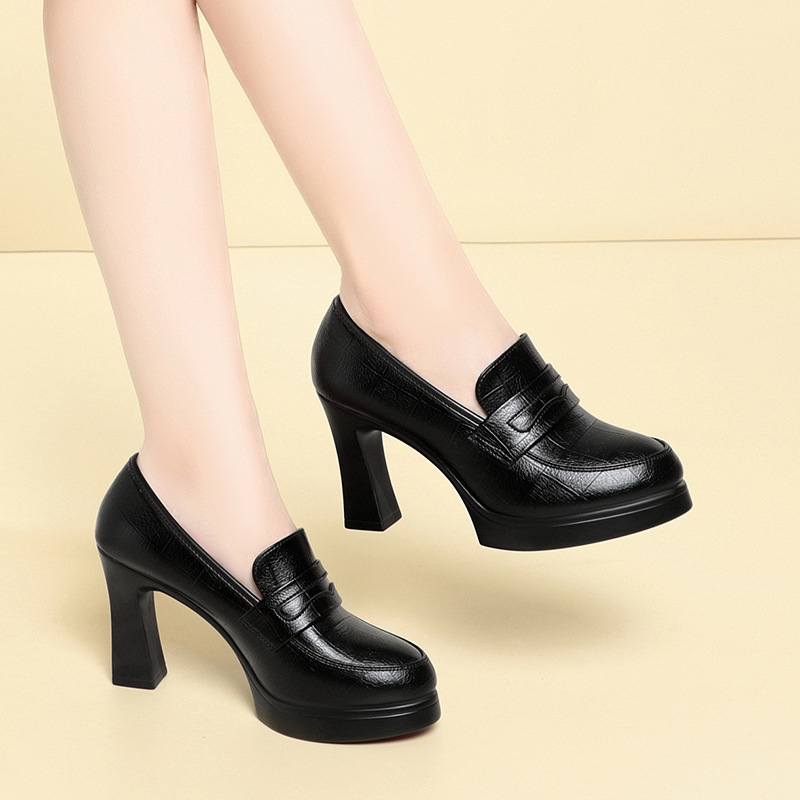 Leather Work Dress - 6cm 9cm Comfortable Elegant Women's Shoes