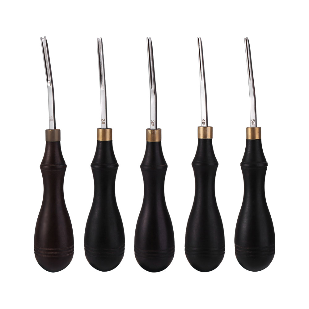 Leather Edge Beveler - Professional Leather Edge Bevelers Wooden Handle