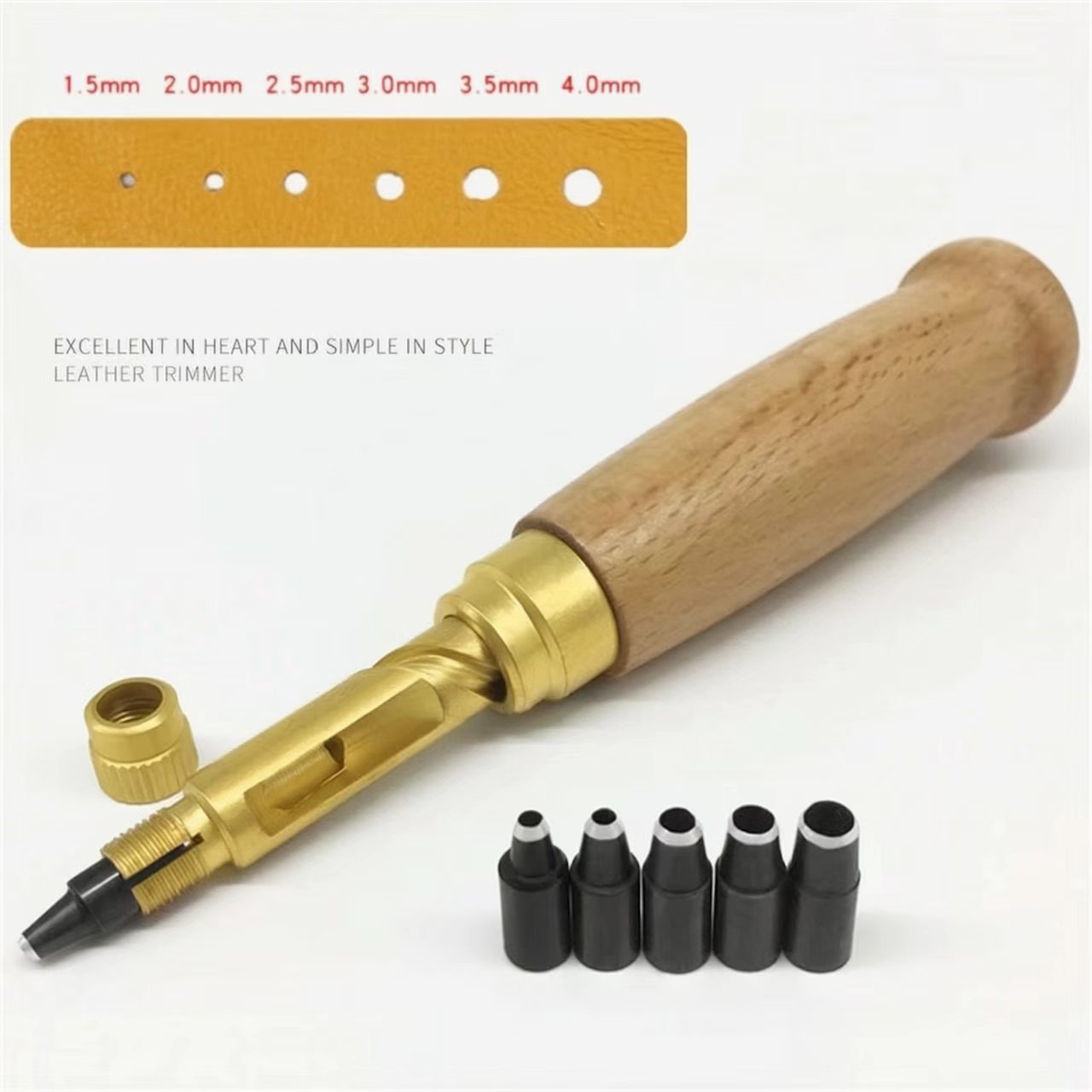 Leather Punch Revolving - Hole Puncher Automatic Belt Punch Replaceable
