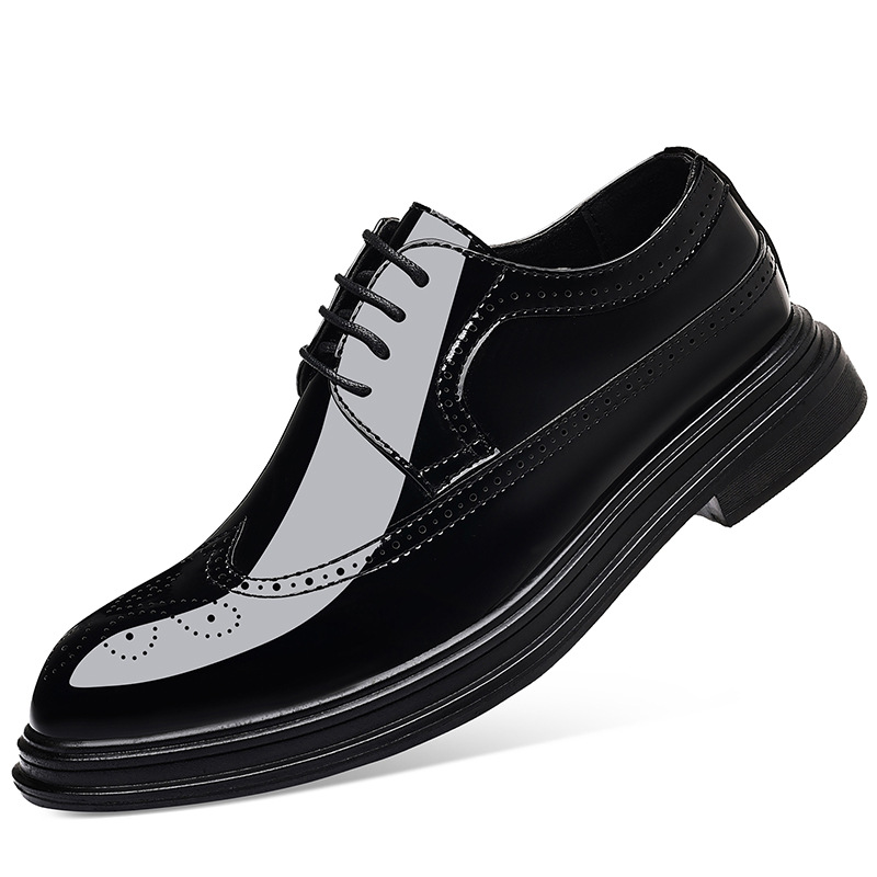 Men's Patent Leather Brogue Dr - Leather Work Dress recension och pris