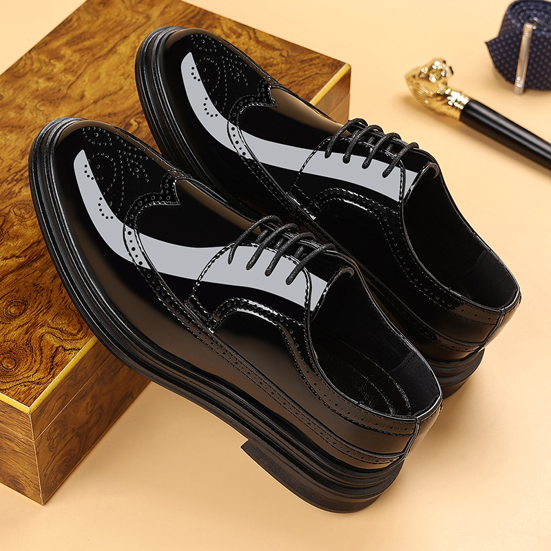 Men's Patent Leather Brogue Dr - Leather Work Dress recension och pris