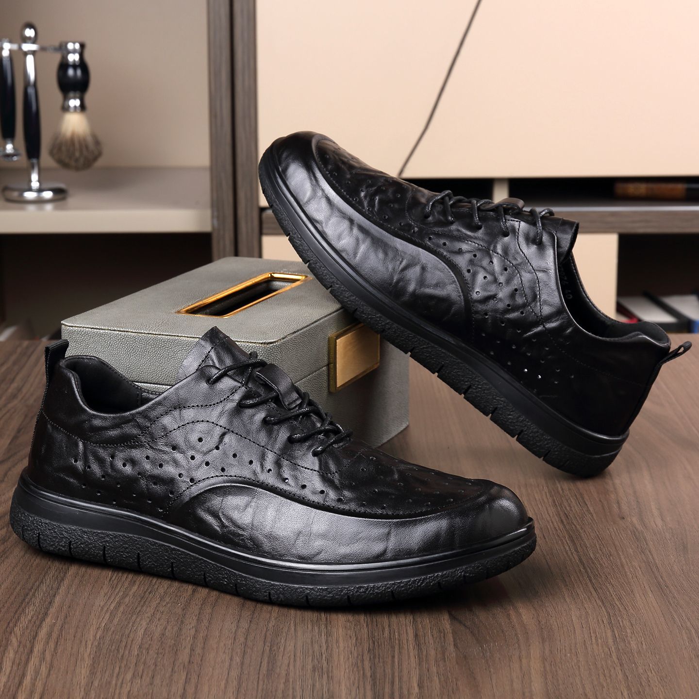 Casual Genuine Leather Shoes E - Leather Work Dress recension och pris