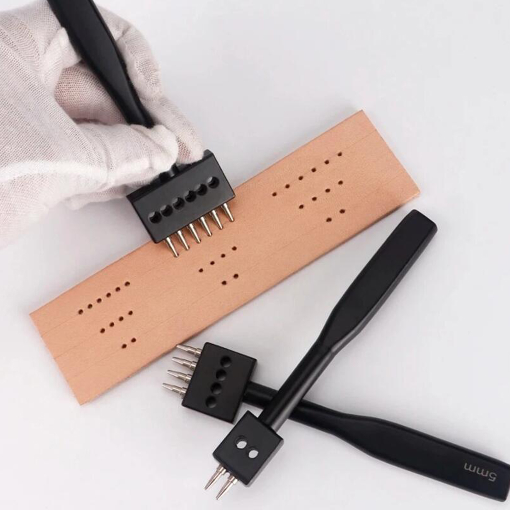 Black Prong Punch Tool Set 3pc - Leather Punch Revolving recension och pris