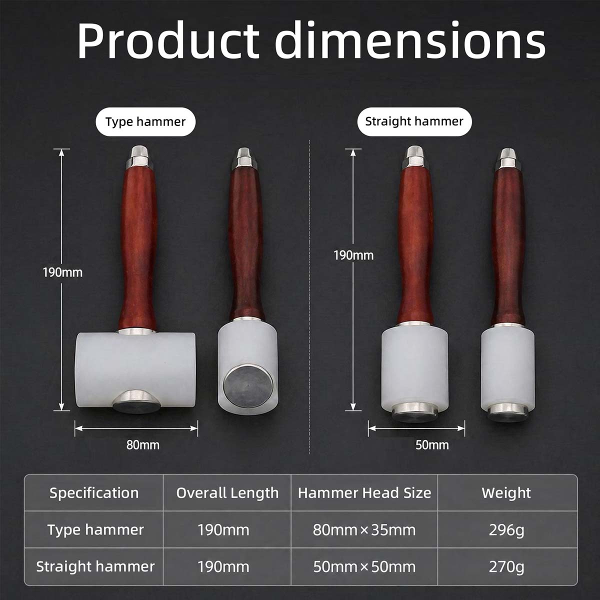 Nylon Leather Carving Hammer D - Leatherwork Hammer recension och pris