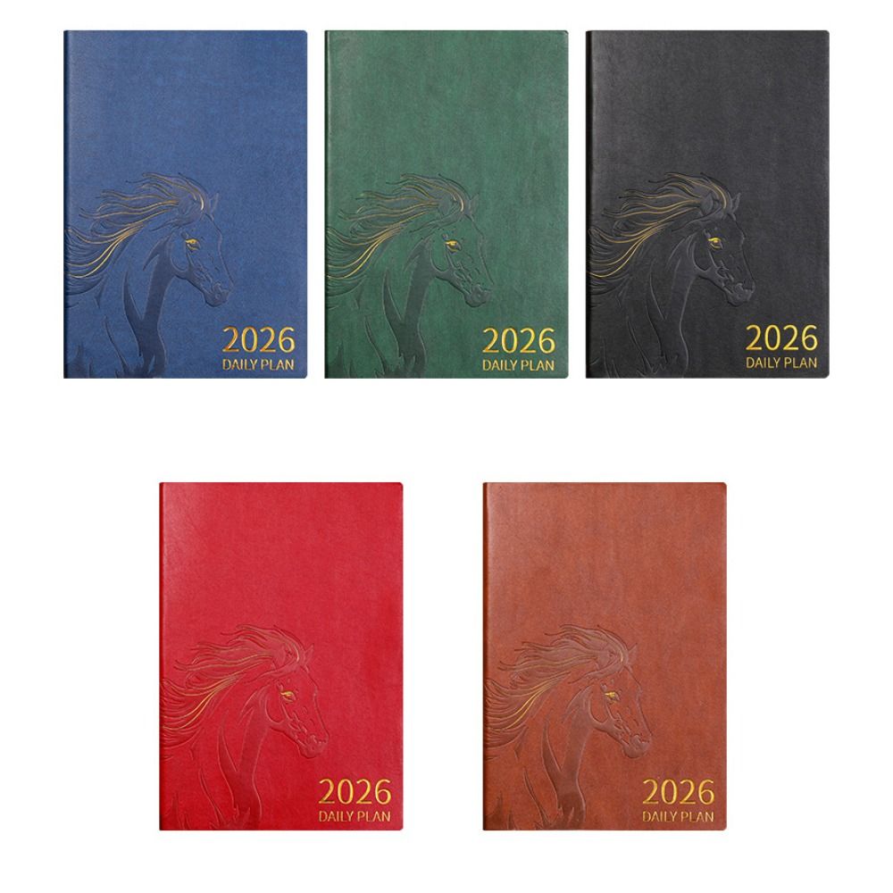 Pu Leather 2026 Schedule Plann - Leather Work Notepad recension och pris