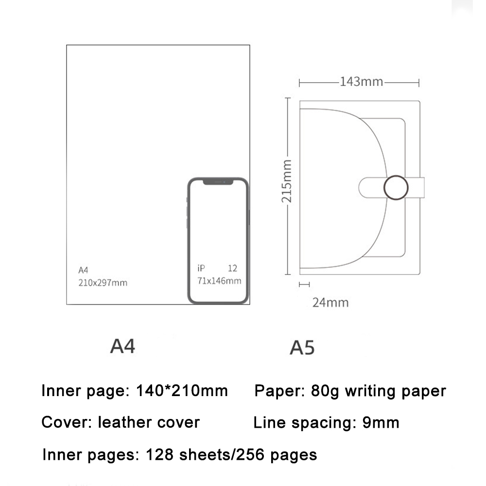 (Free Logo Engraving) Leather  - Leather Work Notepad recension och pris