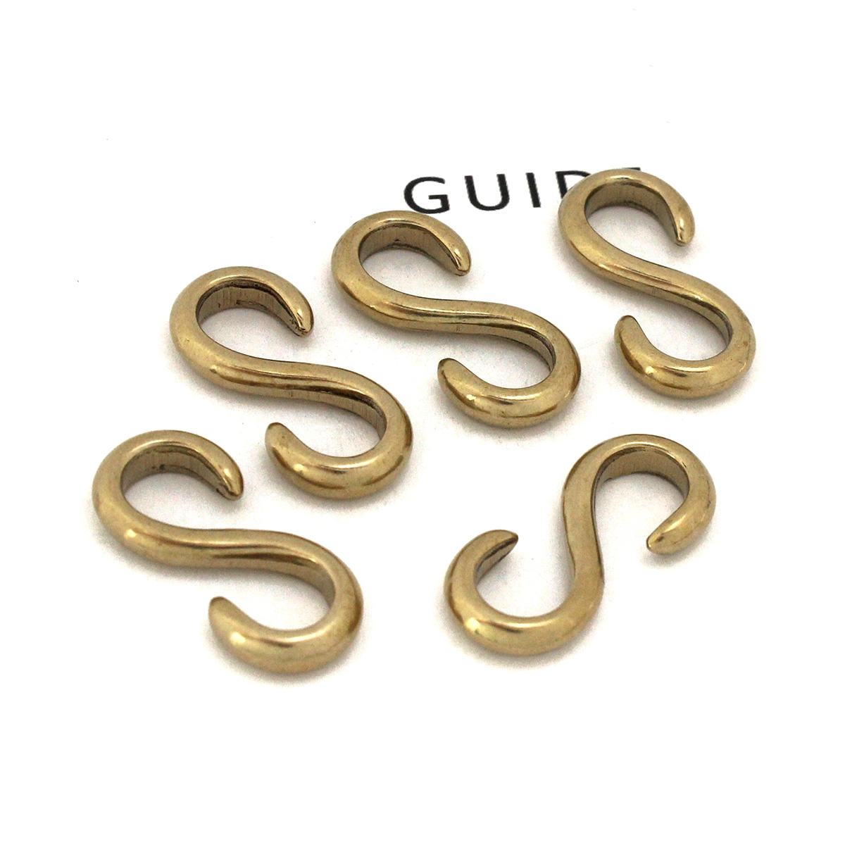 10 pcs S Shape Hook Solid Bras - Leatherwork Hardware recension och pris