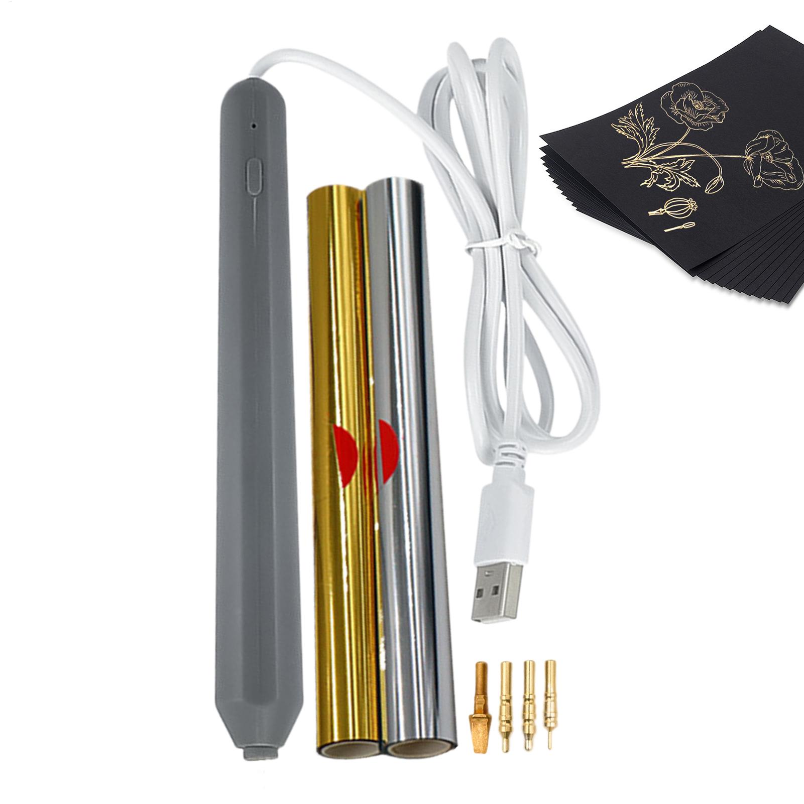 Hot Foil Pen Stamping Tool wit - Leatherwork Kit recension och pris