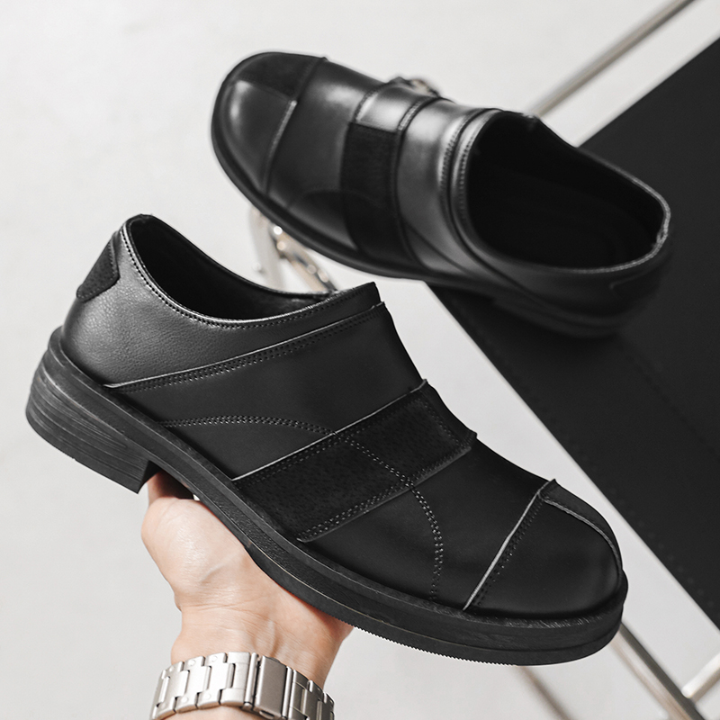Black Fashion Men Leather Shoe - Leather Work Dress recension och pris