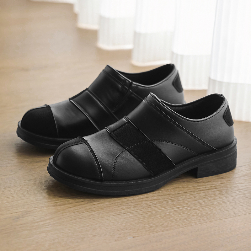 Black Fashion Men Leather Shoe - Leather Work Dress recension och pris