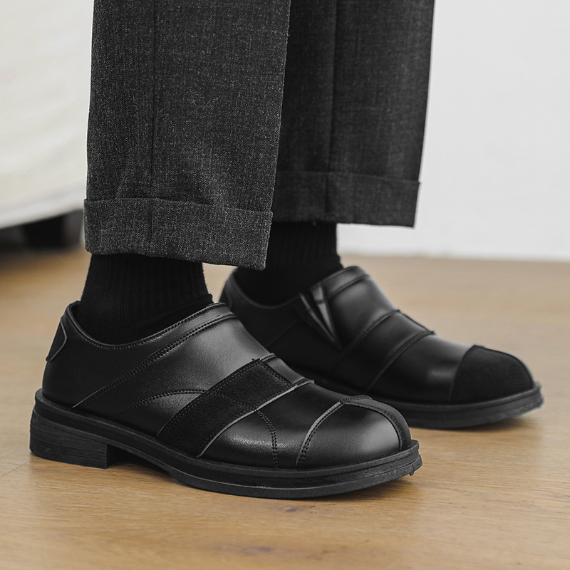 Black Fashion Men Leather Shoe - Leather Work Dress recension och pris
