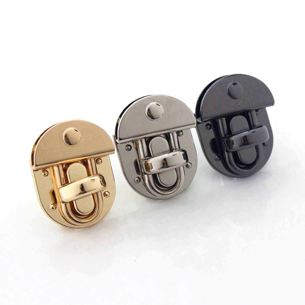1pcs Metal Oval Shape Turn Loc - Leatherwork Hardware recension och pris