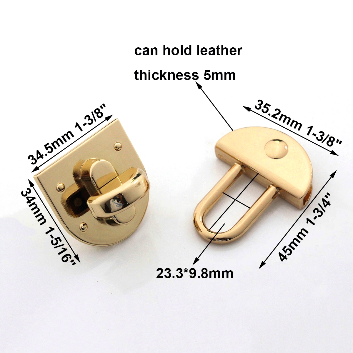 1pcs Metal Oval Shape Turn Loc - Leatherwork Hardware recension och pris
