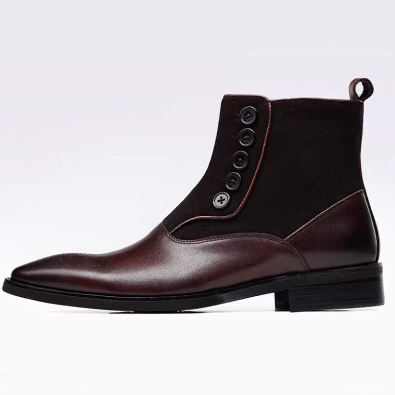 High-end Men's Cowhide Chelsea - Leather Work Dress recension och pris