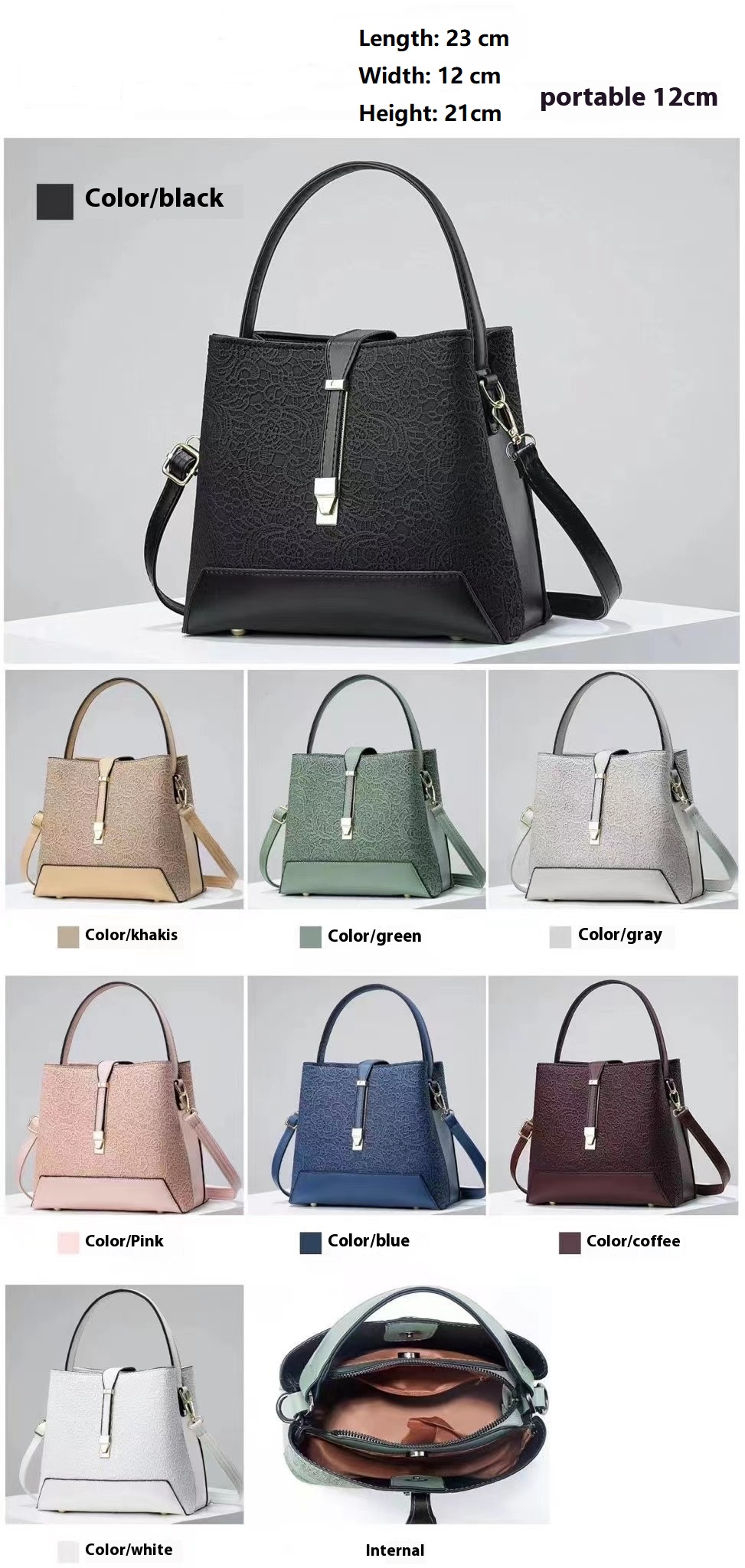 New Luxury Tote Bag Leather Cl - Leatherwork Bag recension och pris