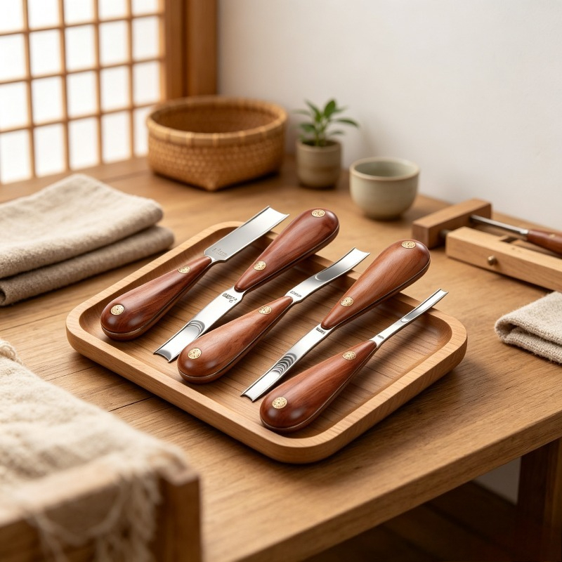 Wide Rosewood Skiving Knife, L - Leather Edge Beveler recension och pris