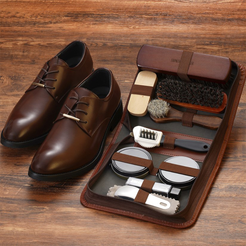 HorseHair Shoe Brush Set Leath - Leatherwork Kit recension och pris