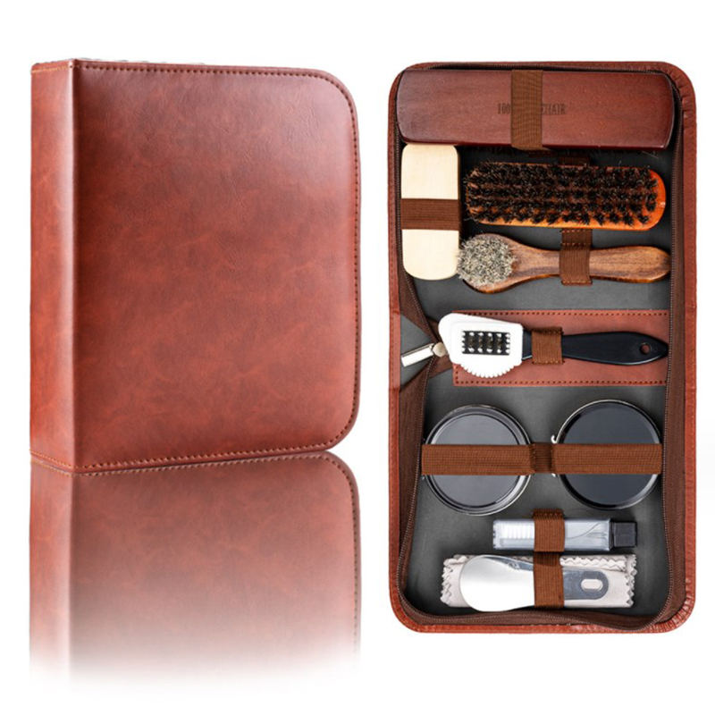 HorseHair Shoe Brush Set Leath - Leatherwork Kit recension och pris