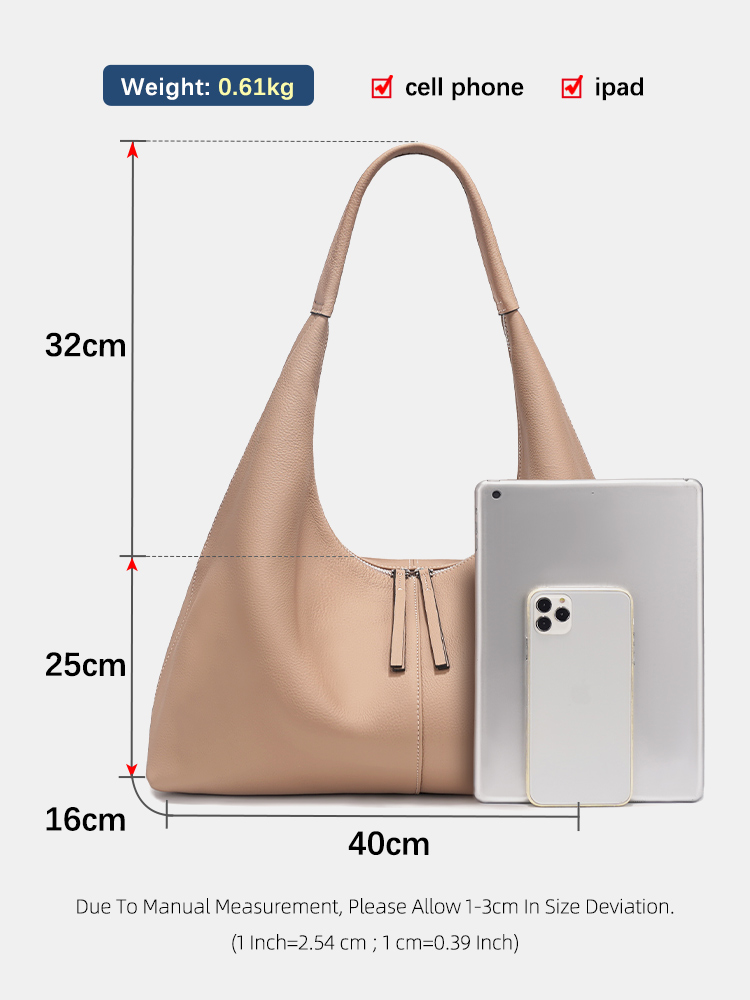 Zency Large Capacity Tote Bag  - Leatherwork Bag recension och pris