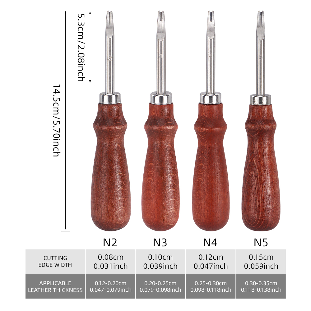 1/4Pcs Leather Edge Beveler Sk - Leather Edge Beveler recension och pris