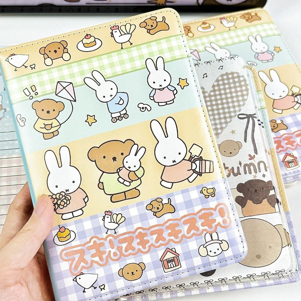 Miffy Rabbit Collage Notebook  - Leather Work Notepad recension och pris