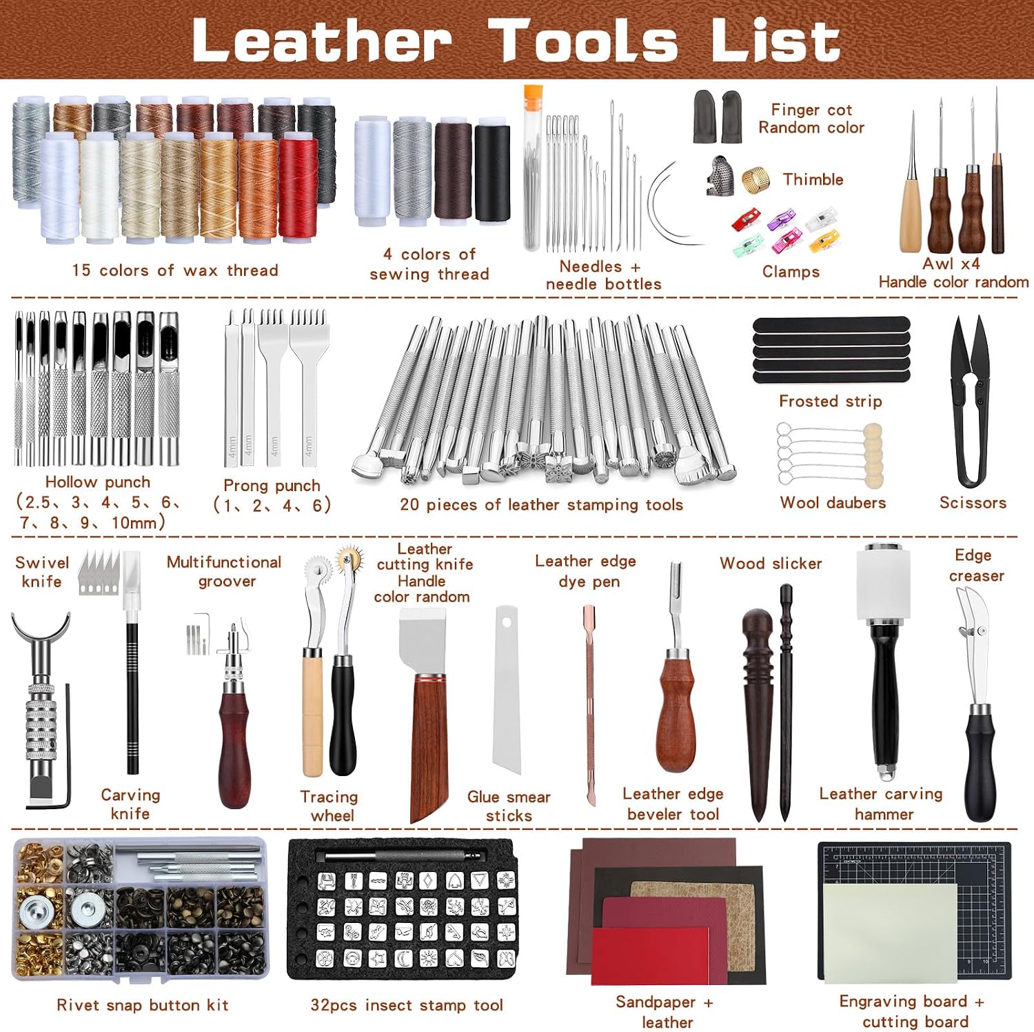 Leather Tooling Kit Leather Cr - Leatherwork Kit recension och pris