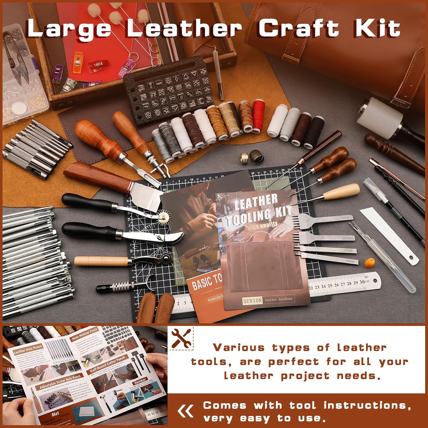 Leather Tooling Kit Leather Cr - Leatherwork Kit recension och pris