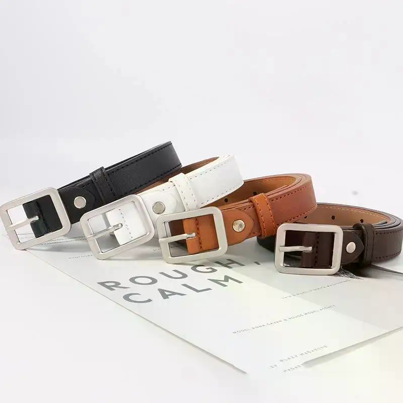 1pc Women's Belt Trendy Square - Leather Work Jeans recension och pris