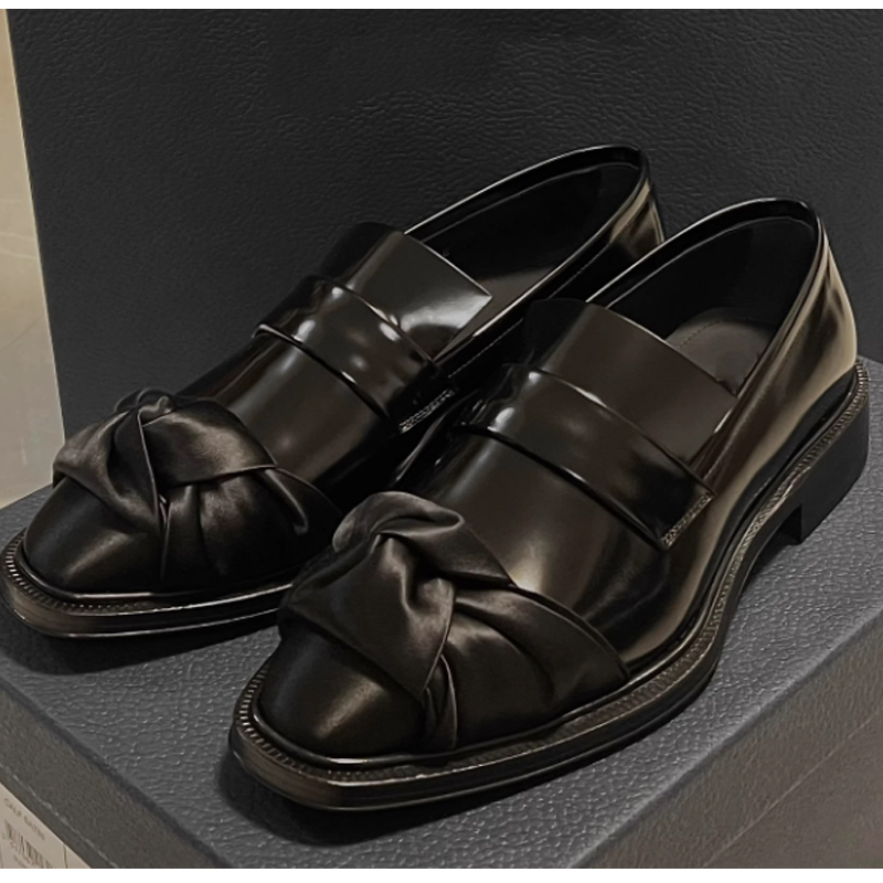 Men's Black Patent Leather Loa - Leather Work Dress recension och pris