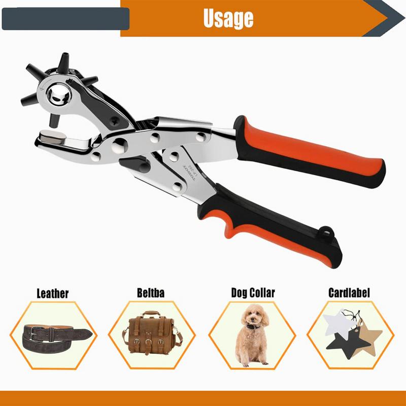 Leather Belt Hole Punch Plier  - Leather Punch Revolving recension och pris