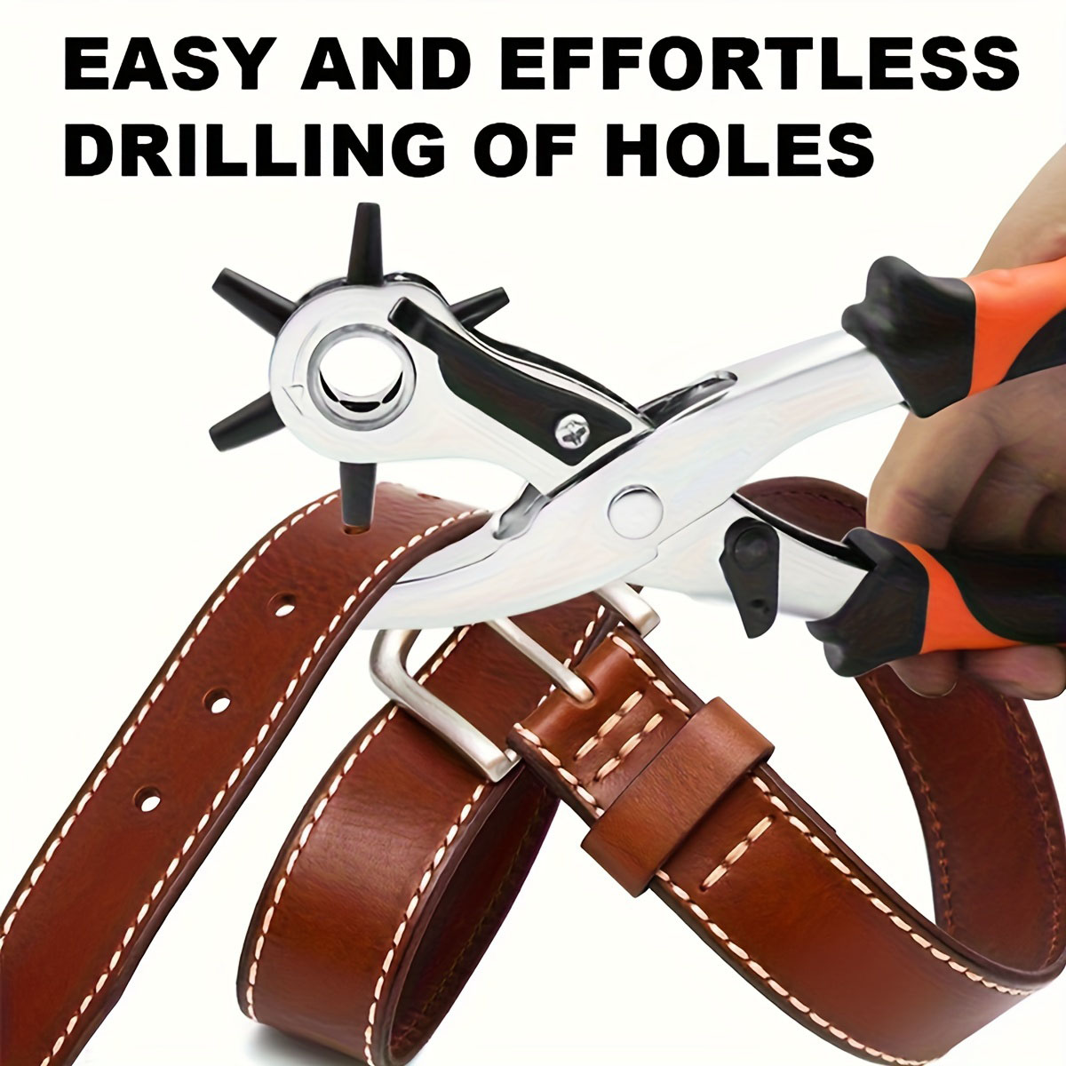Leather Hole Puncher,Heavy Dut - Leather Punch Revolving recension och pris