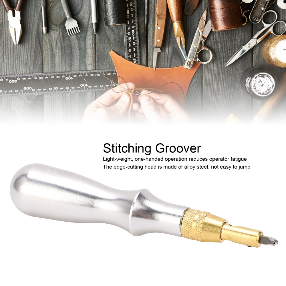 7pcs Aluminum Handle Stitching - Leather Edge Beveler recension och pris
