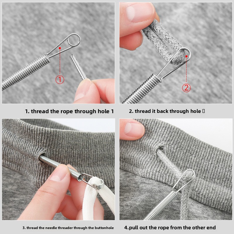 1/5pcs Bendable Spring Drawstr - Waxed Thread Linen recension och pris