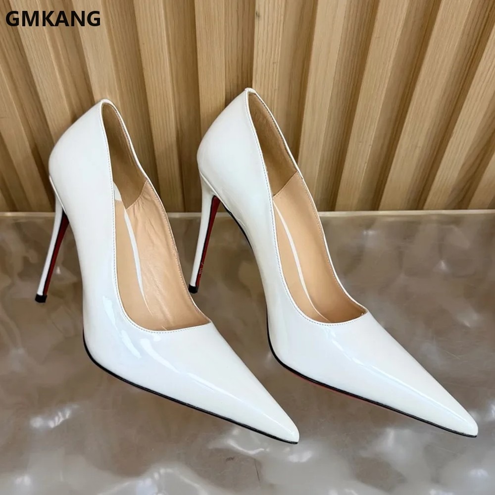 Women Pointed Toe Thin High He - Leather Work Dress recension och pris