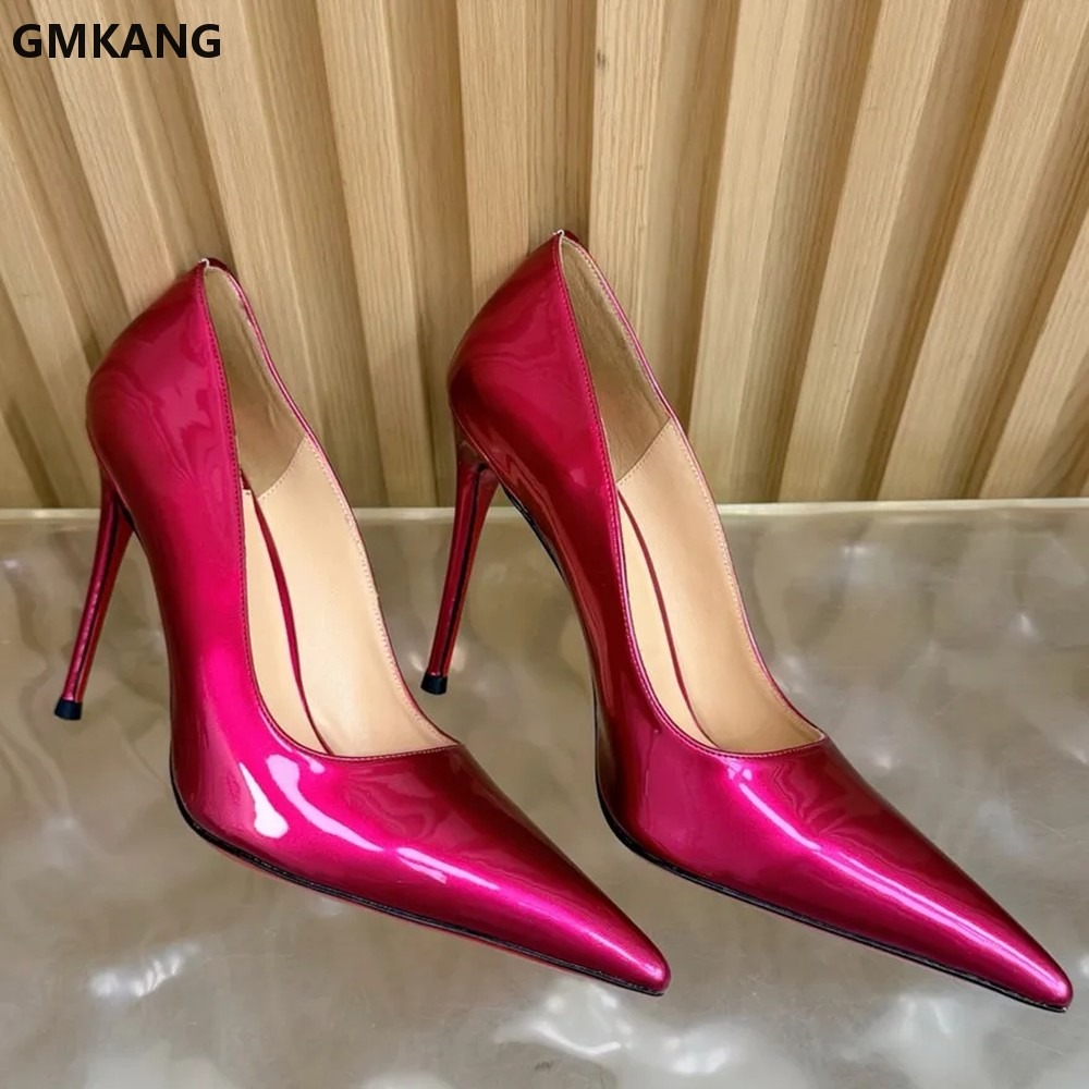 Women Pointed Toe Thin High He - Leather Work Dress recension och pris