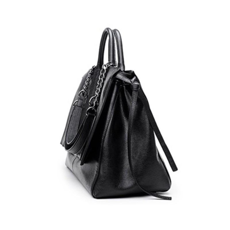 Elegant Tote Bag With Zipper,  - Leatherwork Bag recension och pris