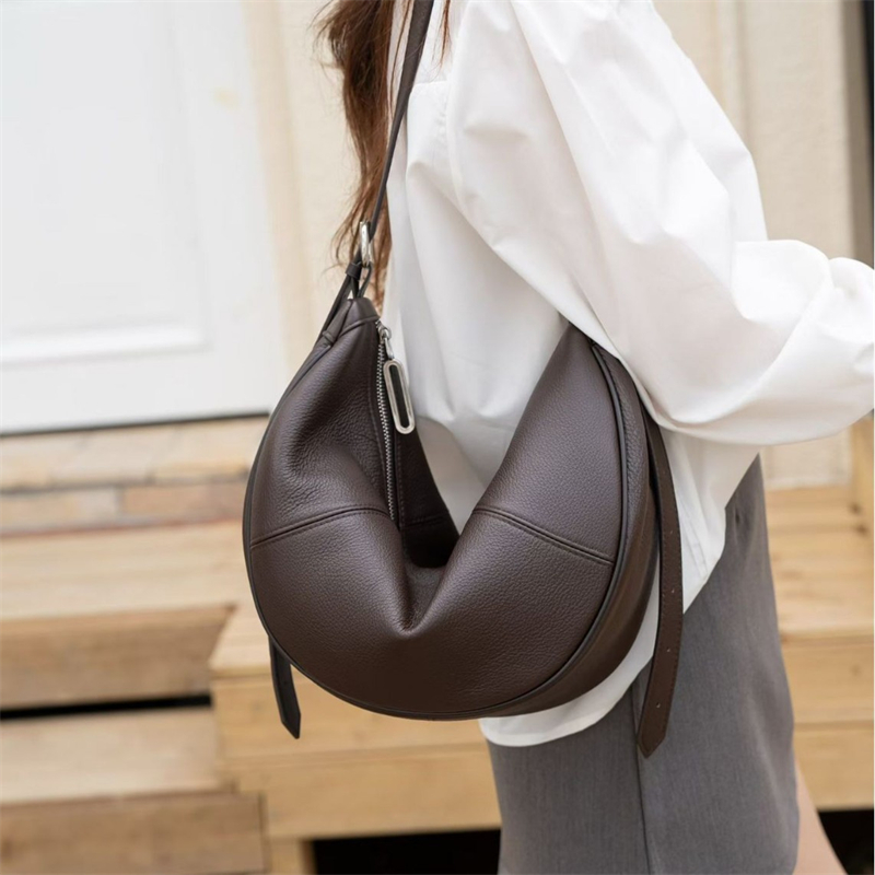BURMINSA Genuine Leather Cresc - Leatherwork Bag recension och pris