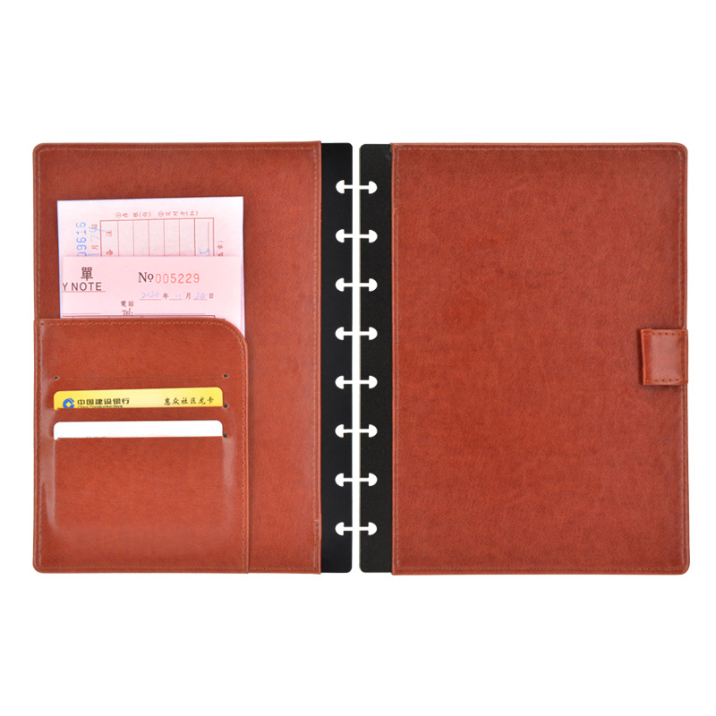 Loose-leaf Leather Cover Mushr - Leather Work Notepad recension och pris