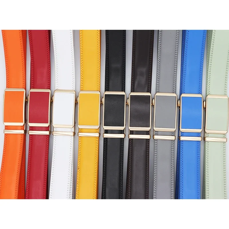 Men Genuine Leather Belt Busin - Leather Work Jeans recension och pris