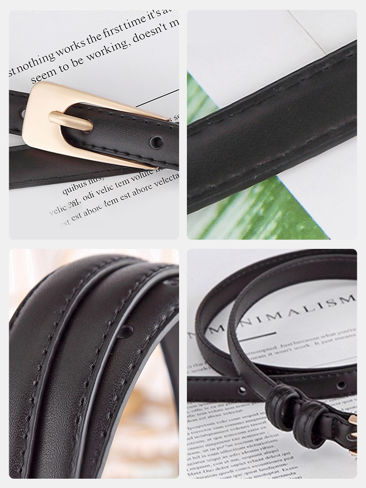 Women's Two Layer Leather Belt - Leather Work Jeans recension och pris