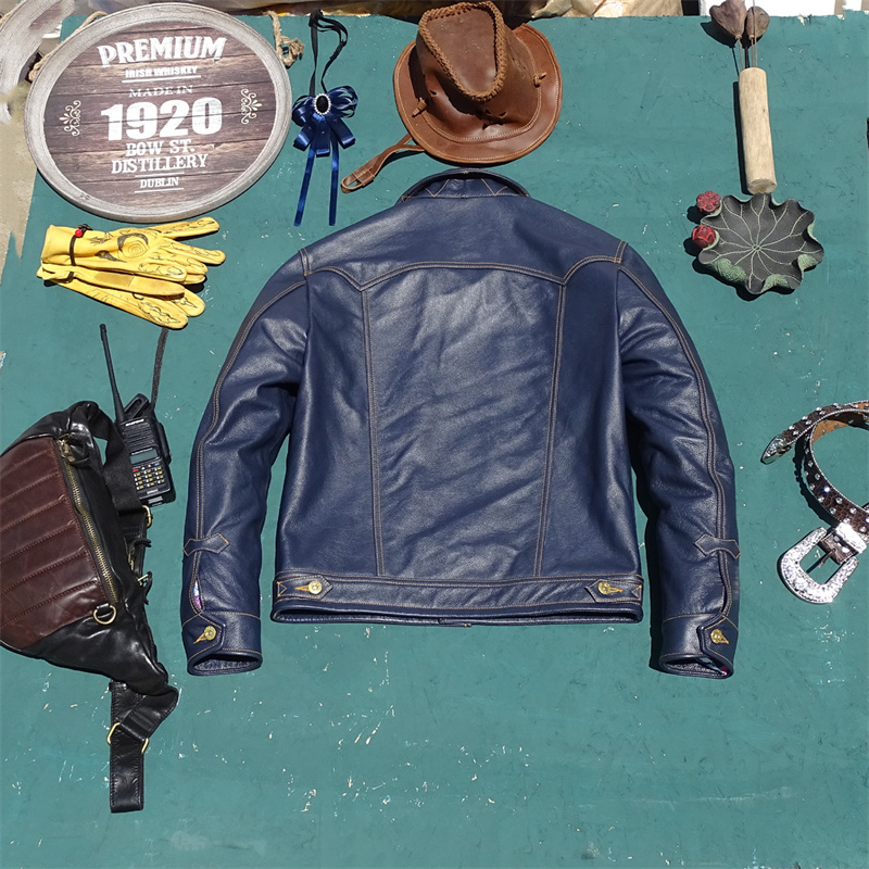  Knight Genuine Leather Jacket - Leather Work Jeans recension och pris