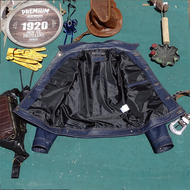  Knight Genuine Leather Jacket - Leather Work Jeans recension och pris