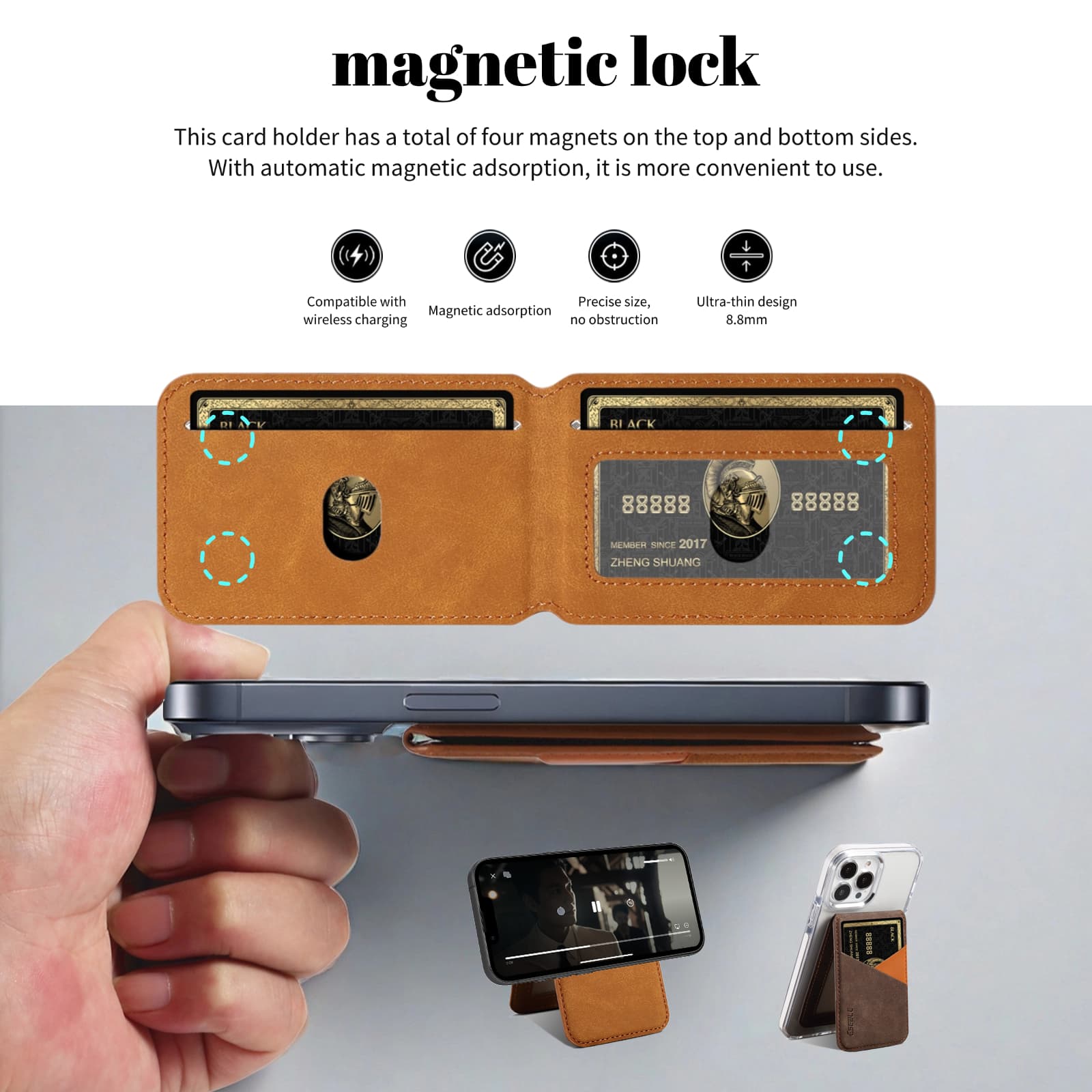 Retro Business Leather Wallet  - Leatherwork Bag recension och pris