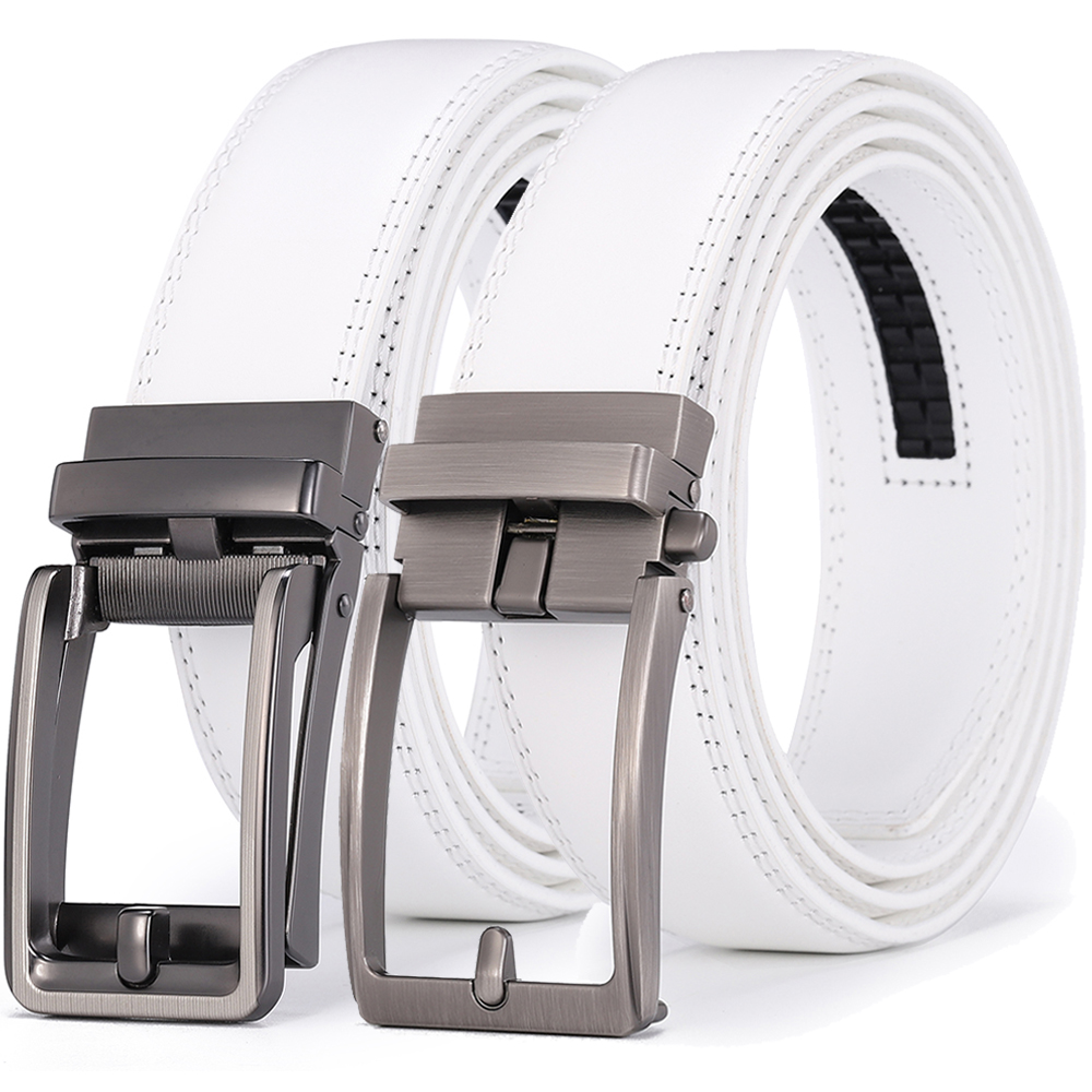 Luxury White Golf Belt for Men - Leather Work Jeans recension och pris