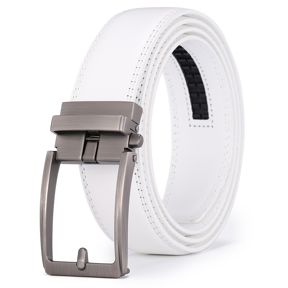 Luxury White Golf Belt for Men - Leather Work Jeans recension och pris