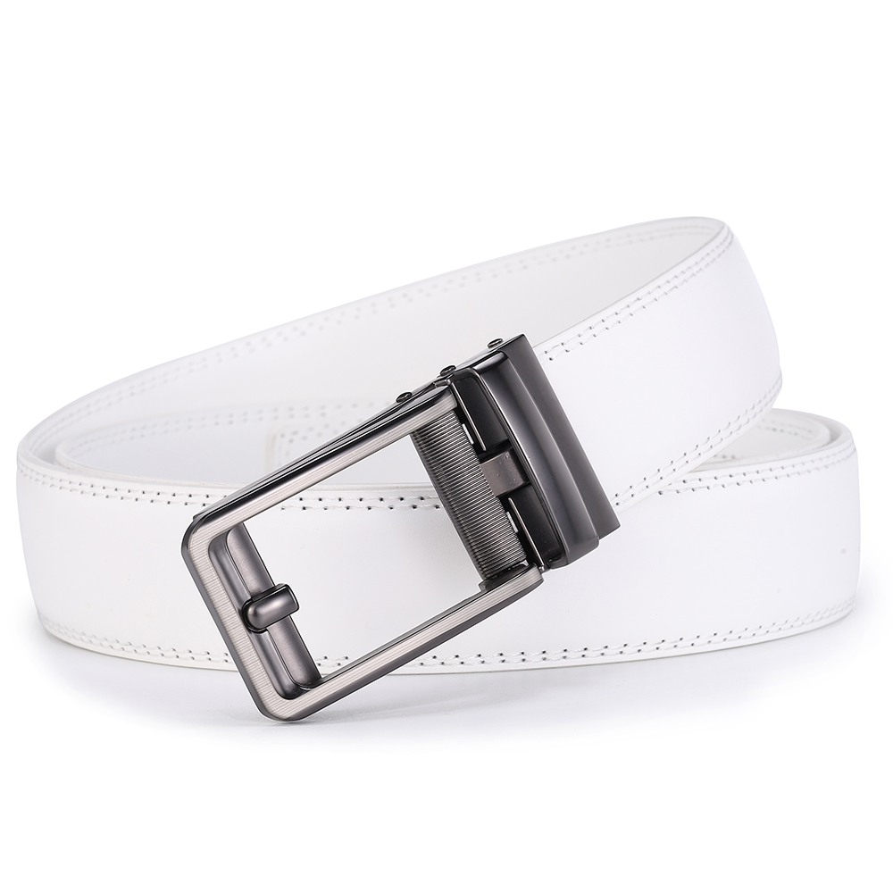 Luxury White Golf Belt for Men - Leather Work Jeans recension och pris