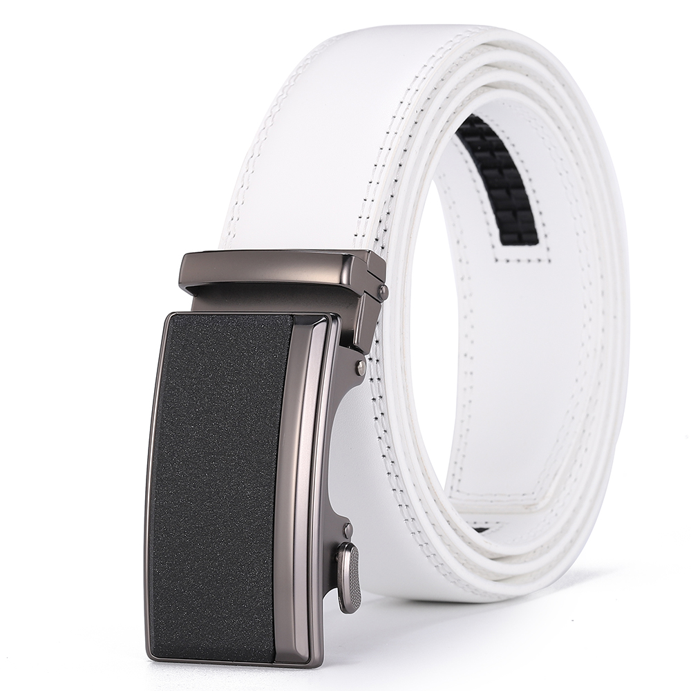 Luxury White Golf Belt for Men - Leather Work Jeans recension och pris