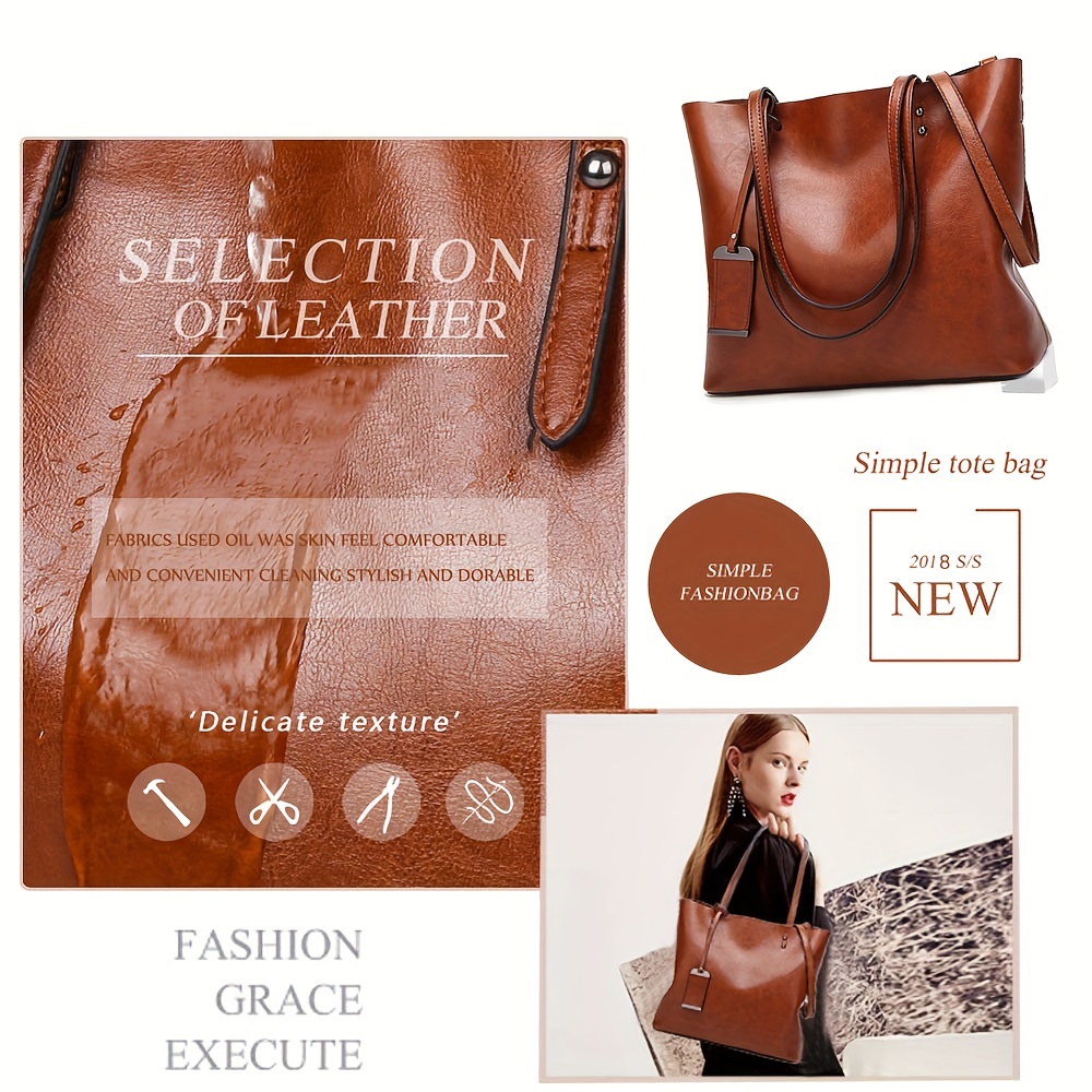 Fashionable Classic Retro Leat - Leatherwork Bag recension och pris