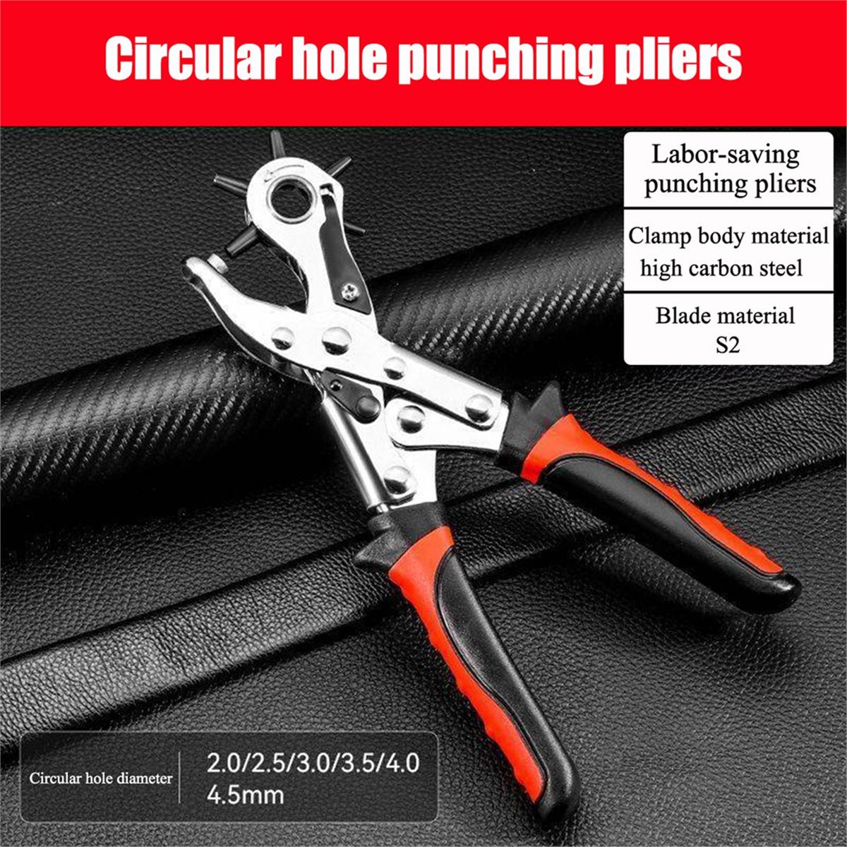 828 Mega Sale 2-4.5mm Leather  - Leather Punch Revolving recension och pris