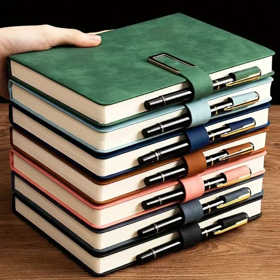 1pcs Soft-Cover Vintage A5 Lea - Leather Work Notepad recension och pris
